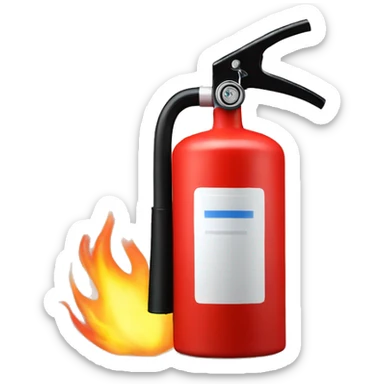 FIRE EXTINGUISHER sticker