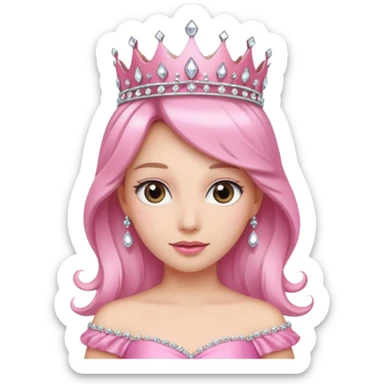 pink princess things sticker