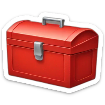 open red tool box sticker