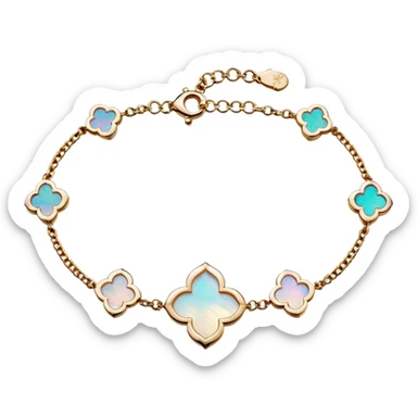Van Cleef Vintage Alhambra bracelet in Mother of pearl sticker