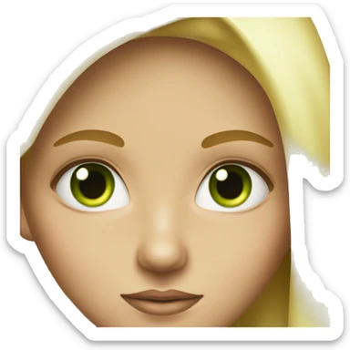 blonde girl with green eyes astrologer sticker