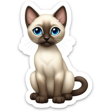 siamese kitten sticker