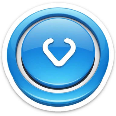 blue return button keyboard  sticker