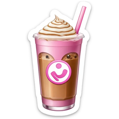 Café en color rosa sticker