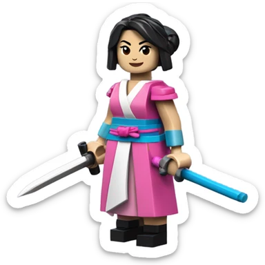 fullbody lego mulan sticker