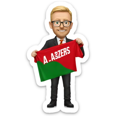 A manchester united fan holding a glazers out banner sticker