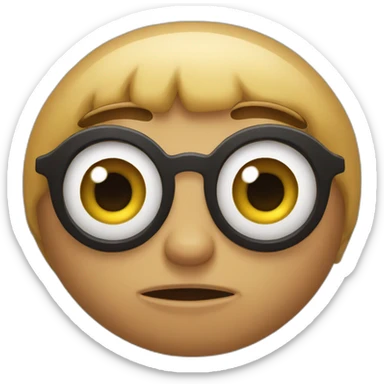 big eyes small mouth sticker