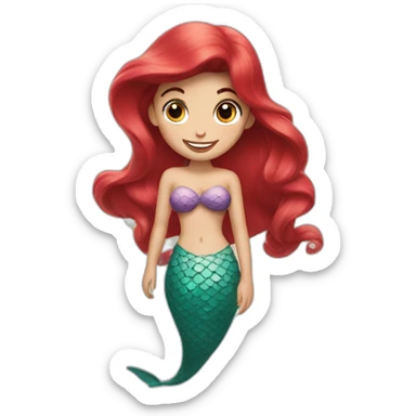 the little mermaid sticker