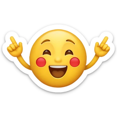 un emoji gritando una cancion sticker