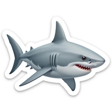 акула летает в лесу и черикает sticker