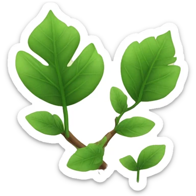 leaves on a branch sticker
