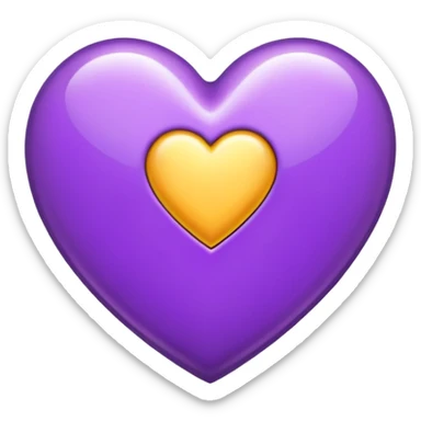 The Letter “T” inside a Purple Heart sticker