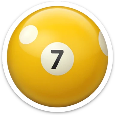 billiard ball 7 number sticker