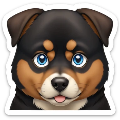 Rottweiler husky mix dog  sticker