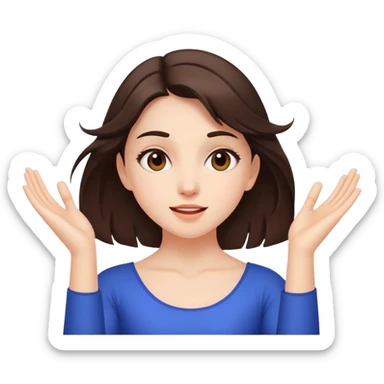 Fantastic dance emotion!!! (brunette girl) sticker