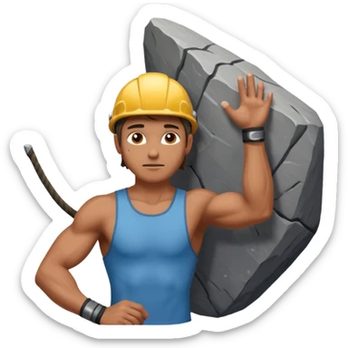 rock climber sticker