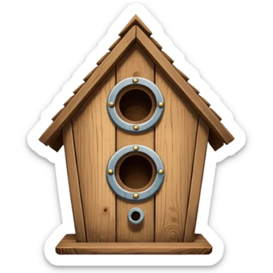 Birdhouse sticker