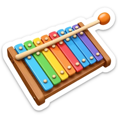 Xylophone 3D emoji sticker