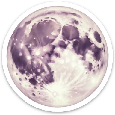 Pastel moon  sticker