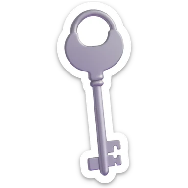 key for donation case sticker