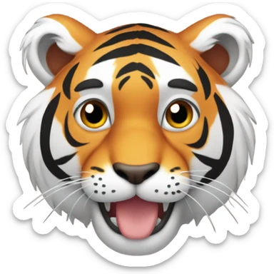 Tiger new years sticker