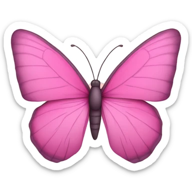 borboleta rosa sticker