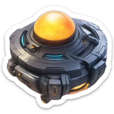 futuristic Supernova Launcher sticker