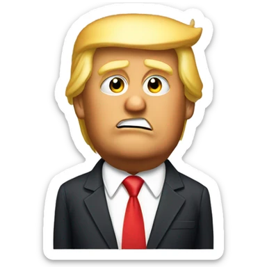 donald trump looking zesty sticker