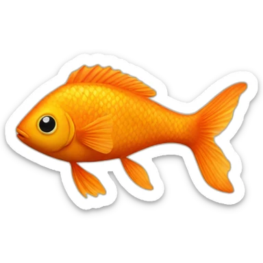 Orange-fish-with-legs-and-boots sticker