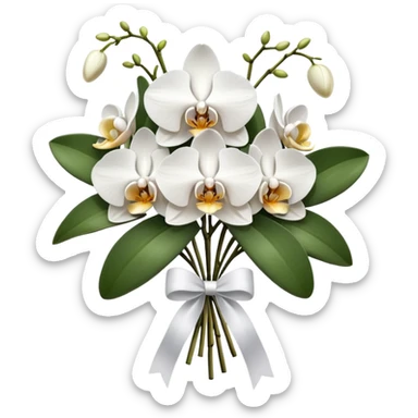 bouquet of orchids sticker