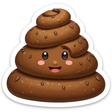 Poop sticker