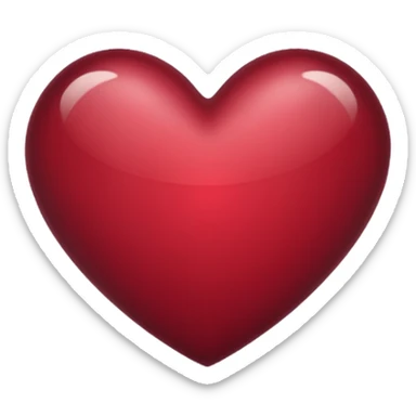 Cuore bordeaux  sticker