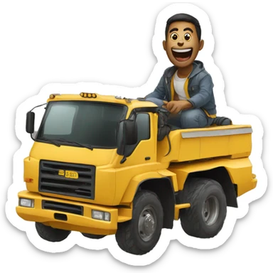 freaky yeat on a tonka sticker