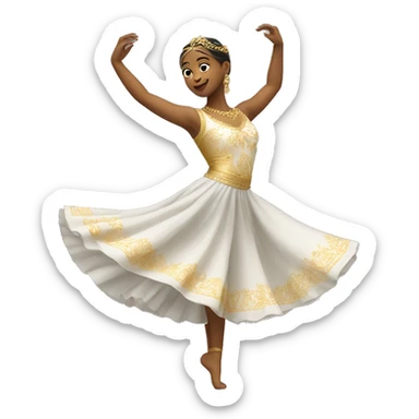 Classical dance dancer sticker