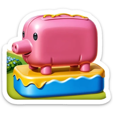  SPAM meat jeff koons style sculpture art french landscape  sticker