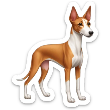 Ibizian hound dog full body sticker