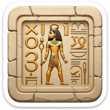 hieroglyph sticker