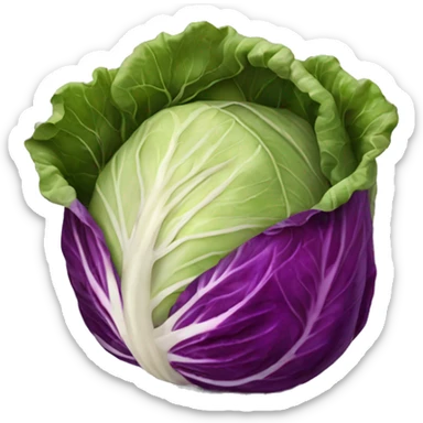 red colored cabbage with pepper powder  sticker
