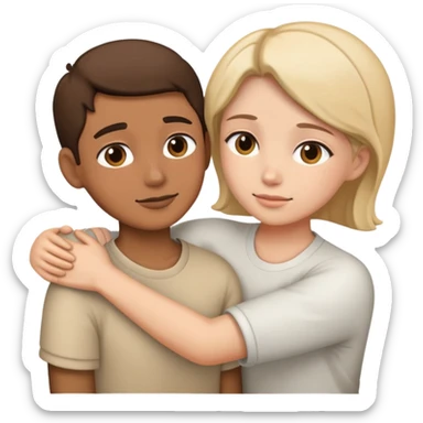 person offering support to another person sticker