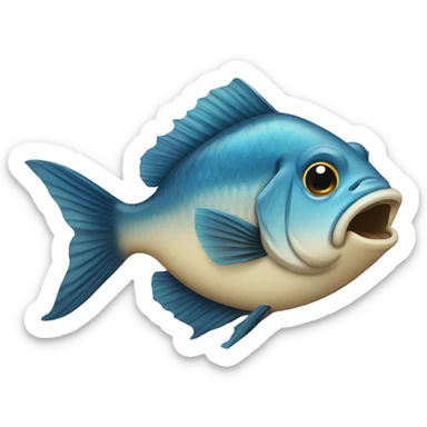 Fish eating fish sticker