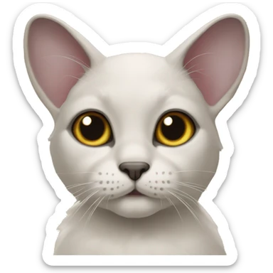 The lop-eared cat sticker