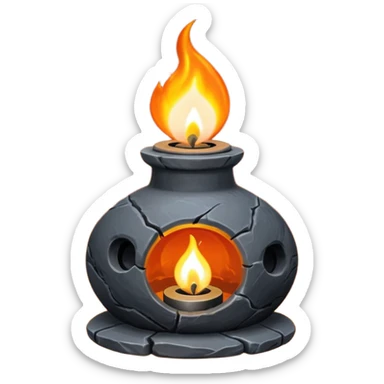 Seal oil lamp (qulliq), Inuits sticker