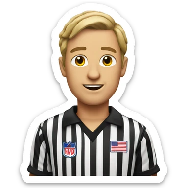 Hockey ref sticker