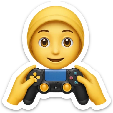 Créer 1 emoji qui joue a la ps4  sticker