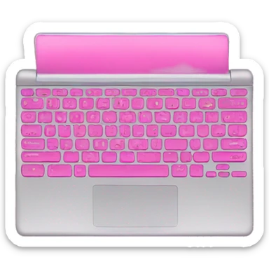 pink laptop keyboard sticker