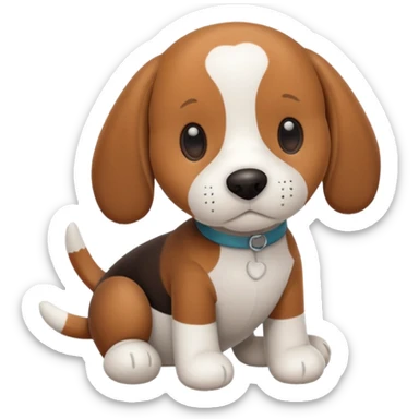 a jellycat beagle sticker