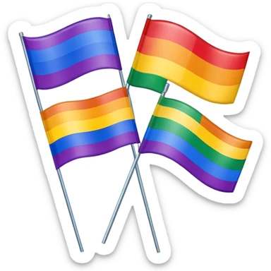 all the flags apart of the lgbtqai+ sticker