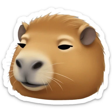 capybara sleeping sticker