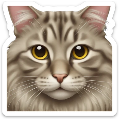 Maincoon cat sticker