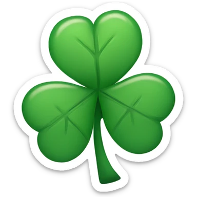 sad shamrock sticker
